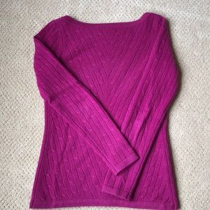 Saks boatneck cashmere sweater